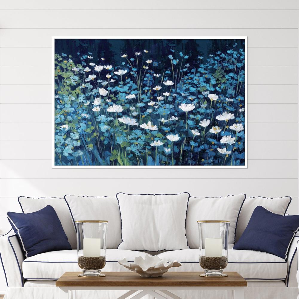 Blue Floral Field, Style B-by-Gioia Template-wall-art-print-canvas-poster-framed-Gioia
