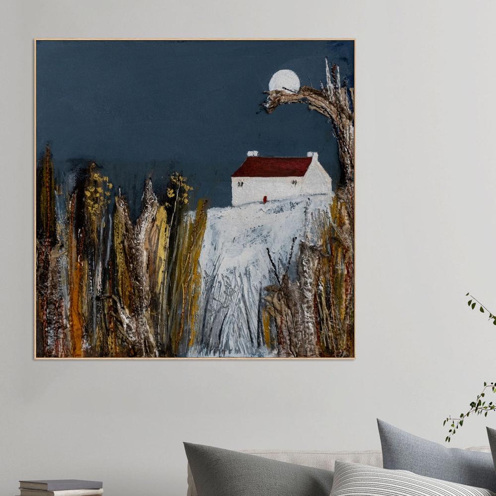 Blue Moon-by-Louise O'Hara-wall-art-print-canvas-poster-framed-Gioia