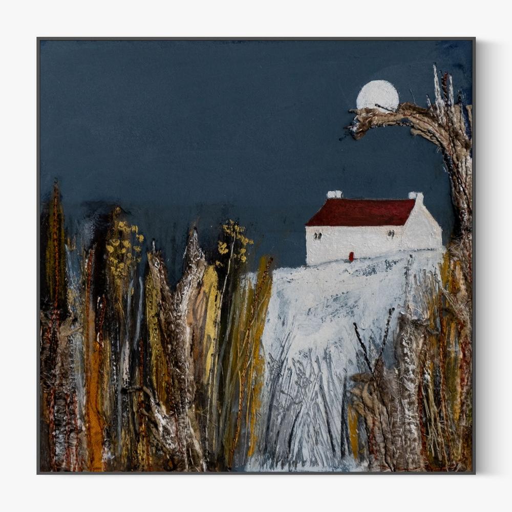 Blue Moon-by-Louise O'Hara-wall-art-print-canvas-poster-framed-Gioia