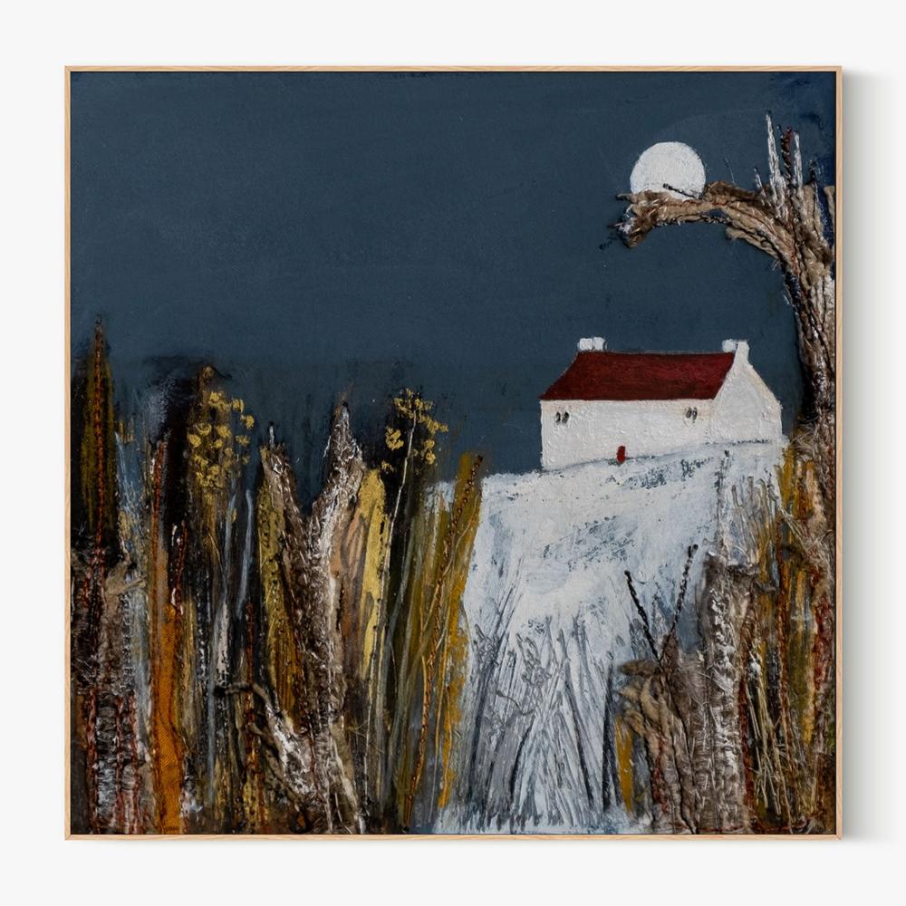 Blue Moon-by-Louise O'Hara-wall-art-print-canvas-poster-framed-Gioia
