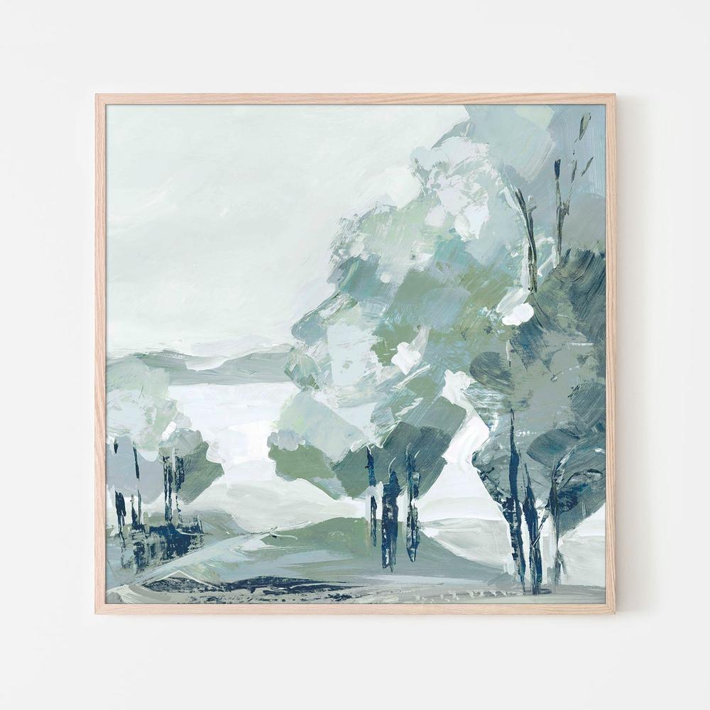 Blue Tree Forest, Style B-by-Lera-wall-art-print-canvas-poster-framed-Gioia
