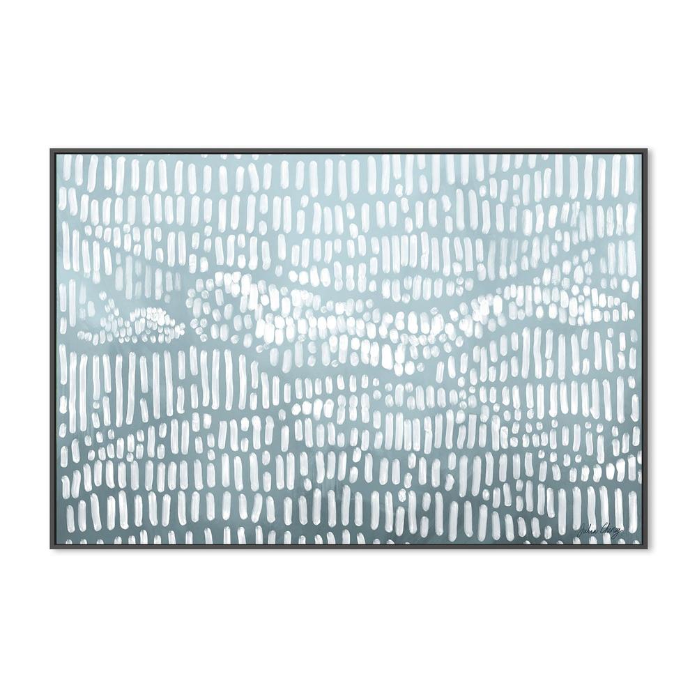 wall-art-print-canvas-poster-framed-Blue Wavy Abstract-3