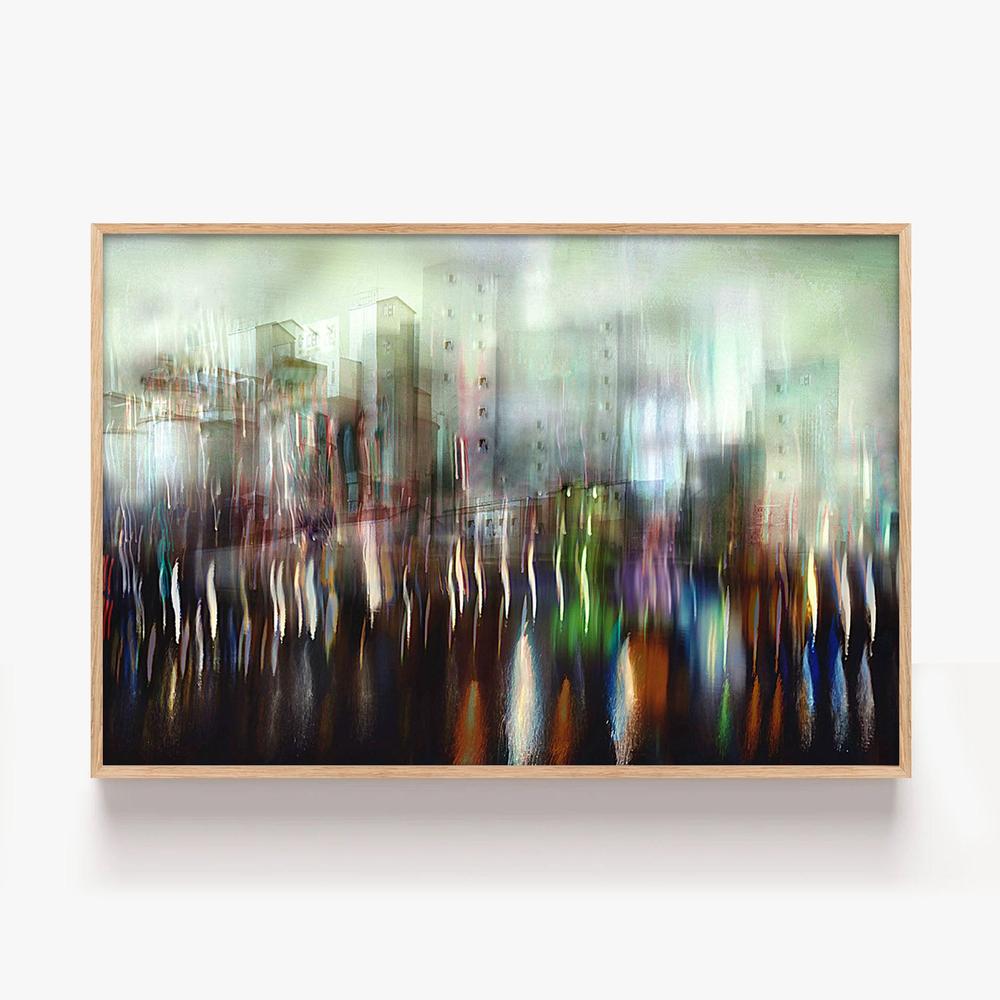Blurred City Reflections-by-Christina Sillen-wall-art-print-canvas-poster-framed-Gioia