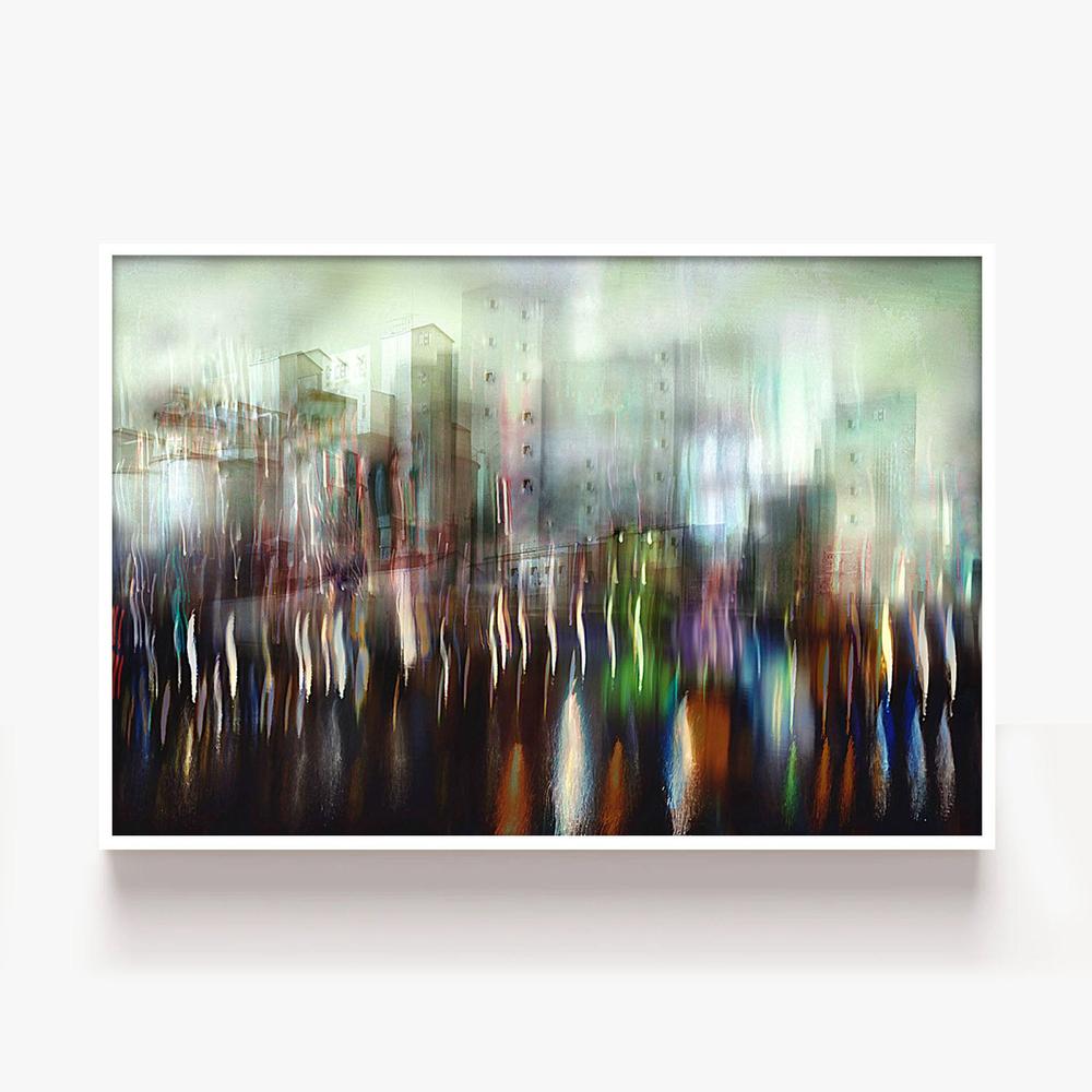 Blurred City Reflections-by-Christina Sillen-wall-art-print-canvas-poster-framed-Gioia