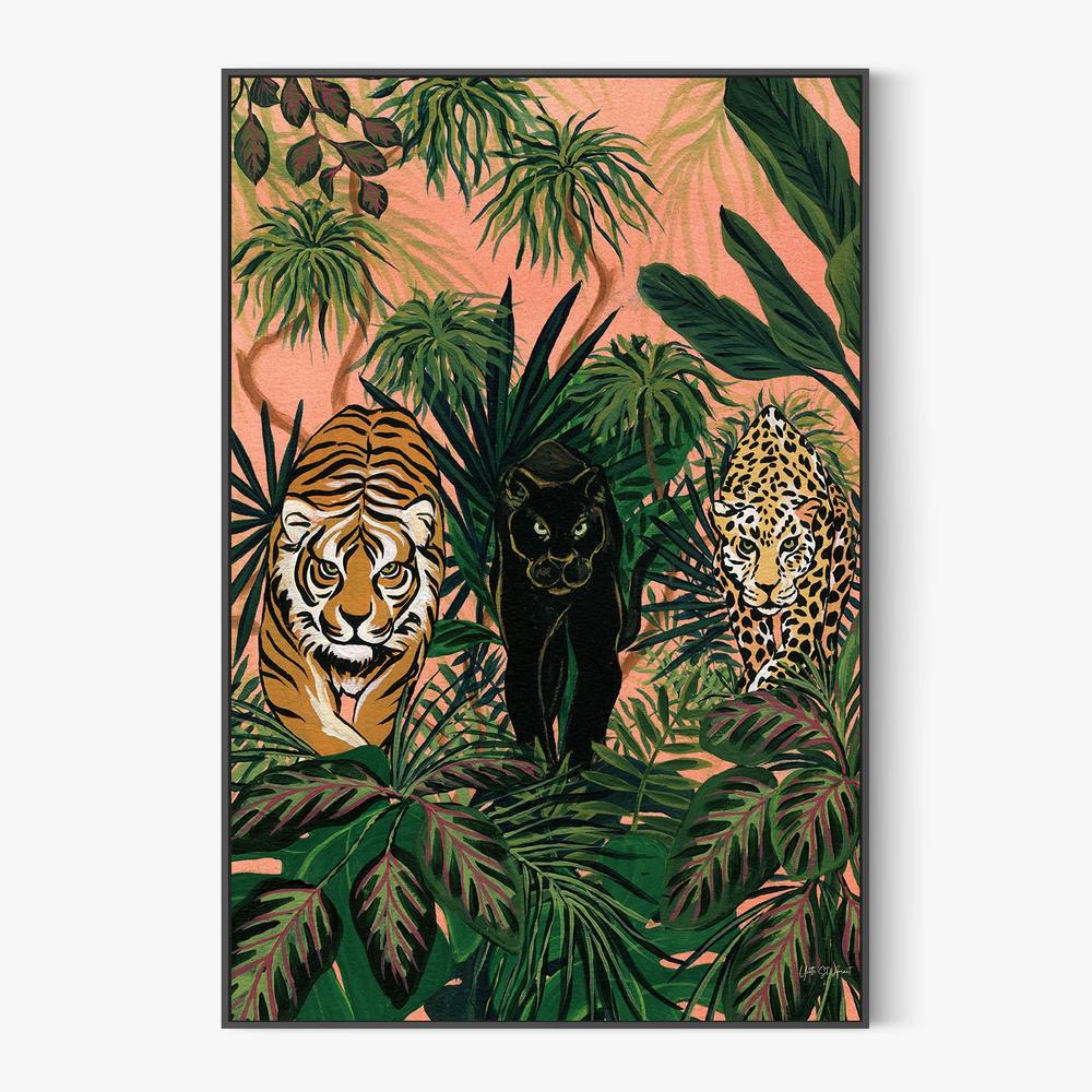 Boho Jungle Prowlers-by-Yvette St. Amant-wall-art-print-canvas-poster-framed-Gioia