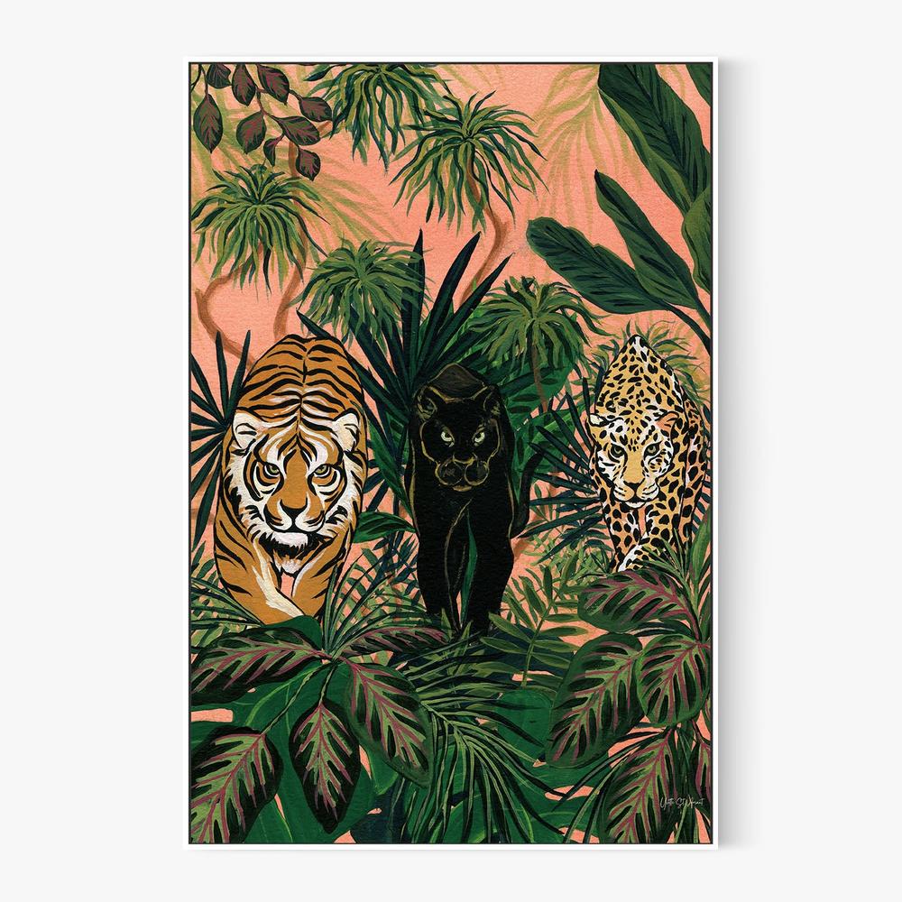 Boho Jungle Prowlers-by-Yvette St. Amant-wall-art-print-canvas-poster-framed-Gioia