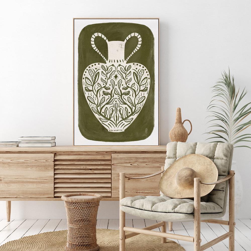 Botanical Folk Vase-by-Dirkie Nell-wall-art-print-canvas-poster-framed-Gioia