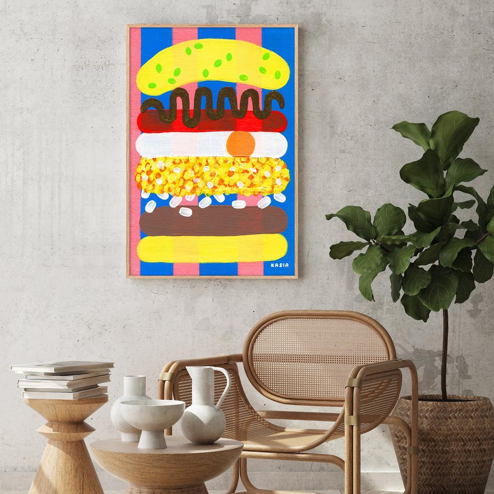 Breakfast Pop-by-Kasia Amanda-wall-art-print-canvas-poster-framed-Gioia