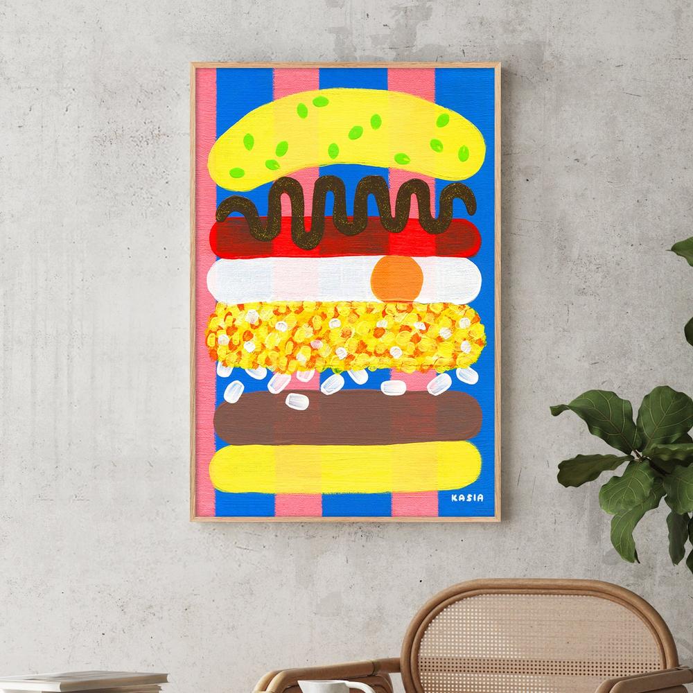 Breakfast Pop-by-Kasia Amanda-wall-art-print-canvas-poster-framed-Gioia