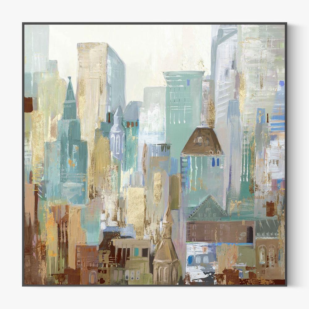 Bustle City, Style A-by-Lera-wall-art-print-canvas-poster-framed-Gioia