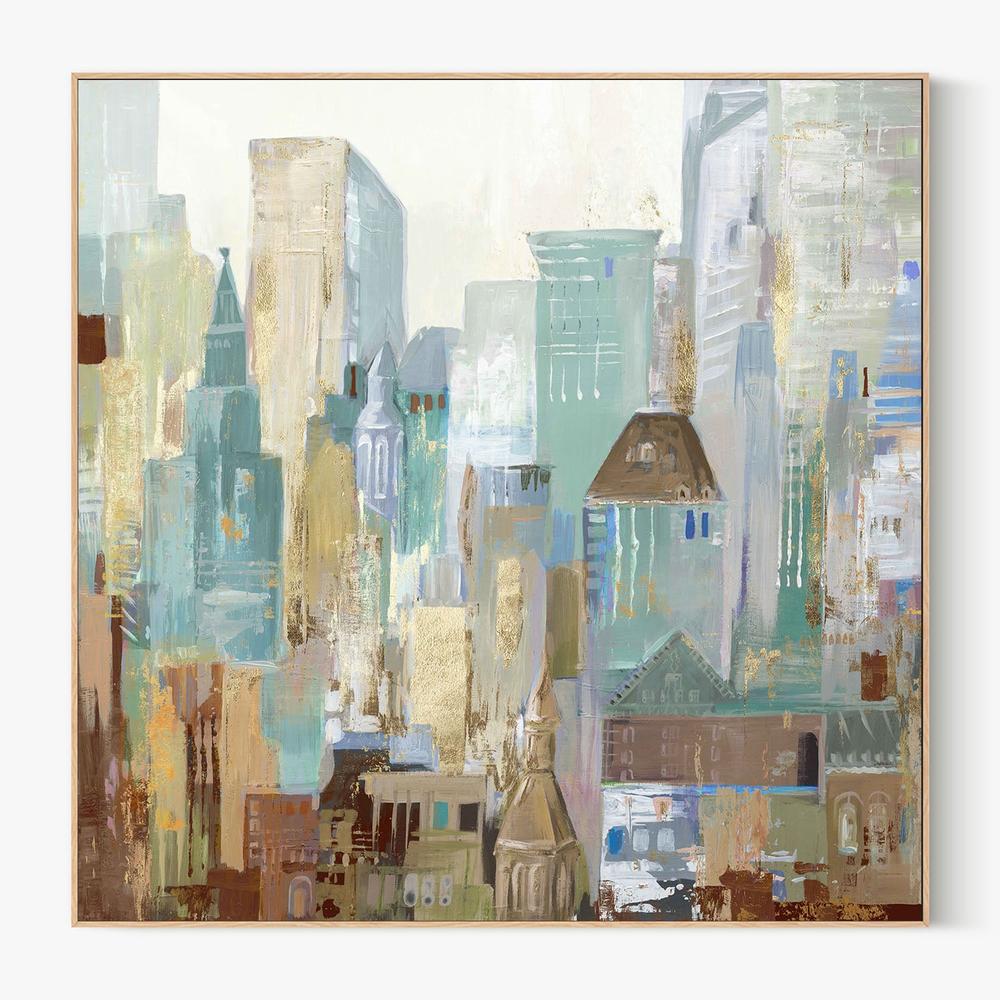 Bustle City, Style A-by-Lera-wall-art-print-canvas-poster-framed-Gioia