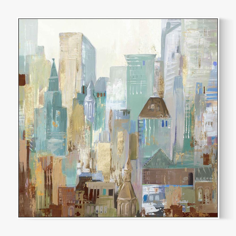 Bustle City, Style A-by-Lera-wall-art-print-canvas-poster-framed-Gioia