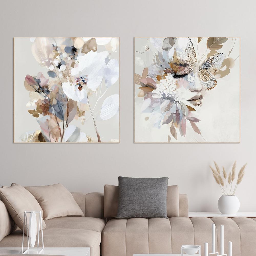 Butterfly Dust & Butterfly Dust, Abstract Pair, Set Of 2-by-Bella Eve-wall-art-print-canvas-poster-framed-Gioia
