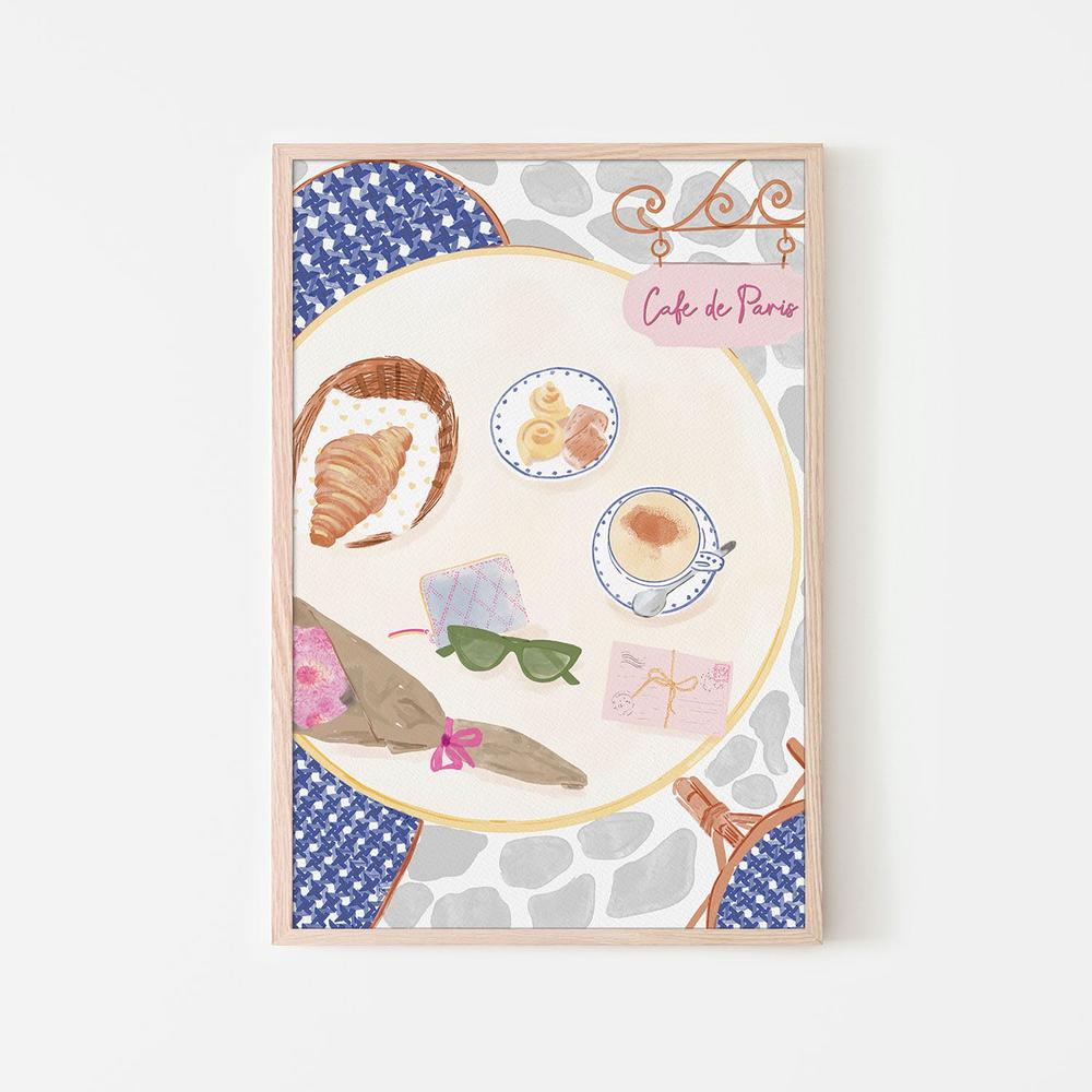 Cafe De Paris Morning-by-Radhika Modi-wall-art-print-canvas-poster-framed-Gioia