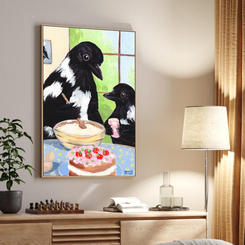 Cake with Mum-by-Meredith Howse-wall-art-print-canvas-poster-framed-Gioia