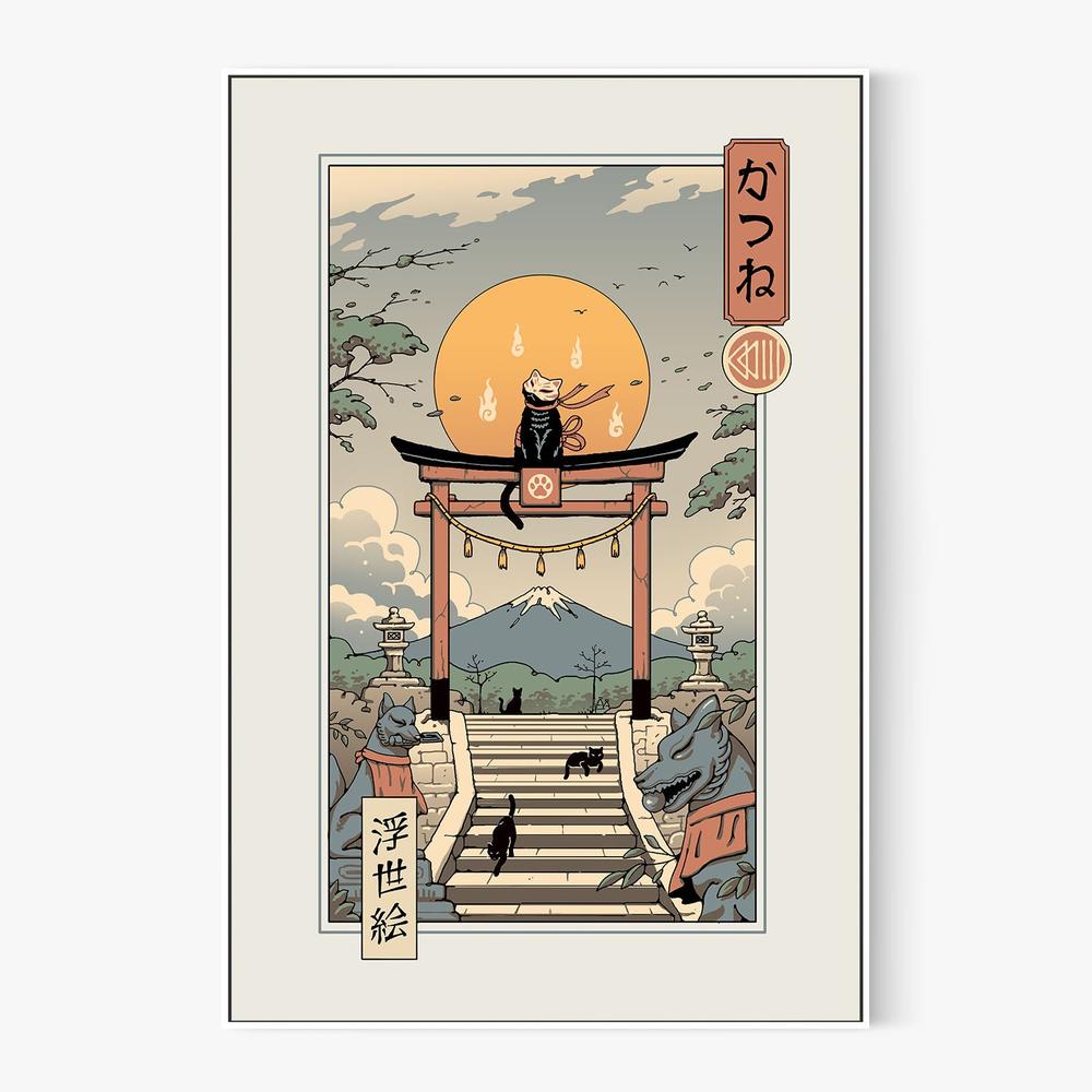 Catsune Inari-by-Vincent Trinidad-wall-art-print-canvas-poster-framed-Gioia