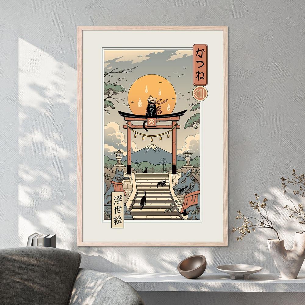 Catsune Inari-by-Vincent Trinidad-wall-art-print-canvas-poster-framed-Gioia