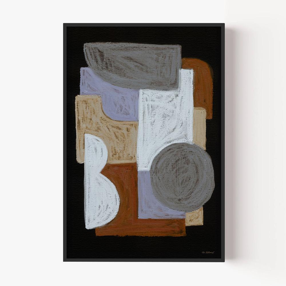 Chalks and Shapes, Style E-by-Mareike Bohmer-wall-art-print-canvas-poster-framed-Gioia