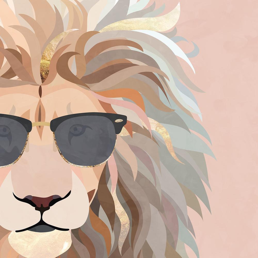 Chic Lion In Sunglasses-by-Sarah Manovski-wall-art-print-canvas-poster-framed-Gioia