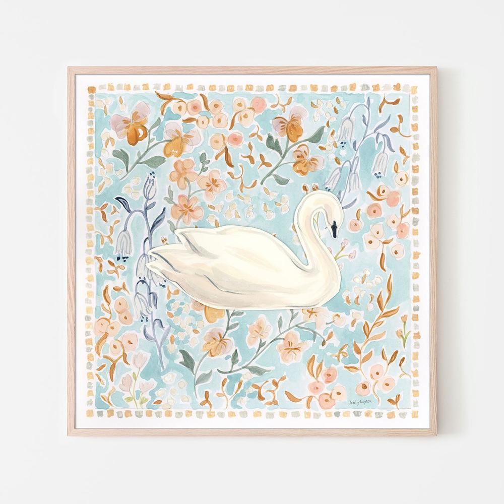 Chinoiserie Swan-by-Haley Knighten-wall-art-print-canvas-poster-framed-Gioia