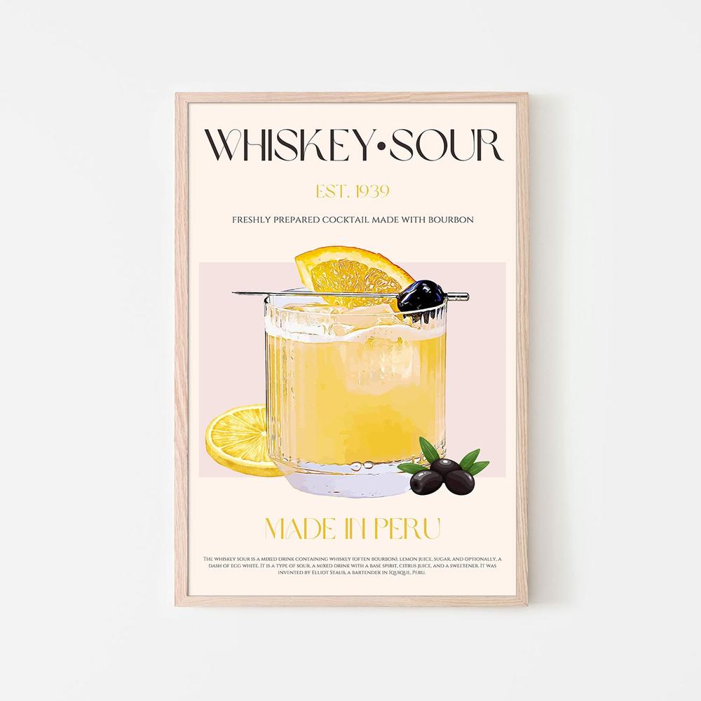Classic Whiskey Sour-by-Nazma Khokhar-wall-art-print-canvas-poster-framed-Gioia