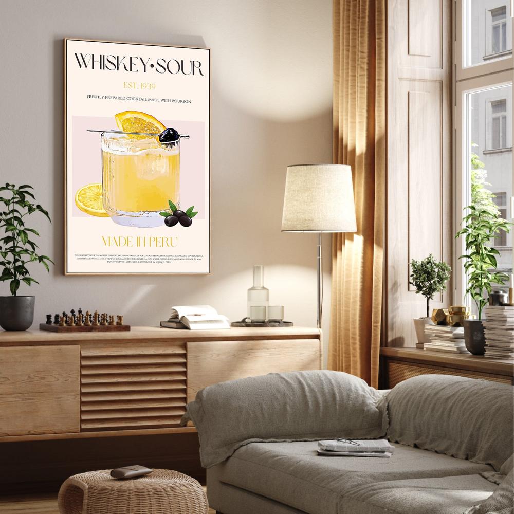 Classic Whiskey Sour-by-Nazma Khokhar-wall-art-print-canvas-poster-framed-Gioia