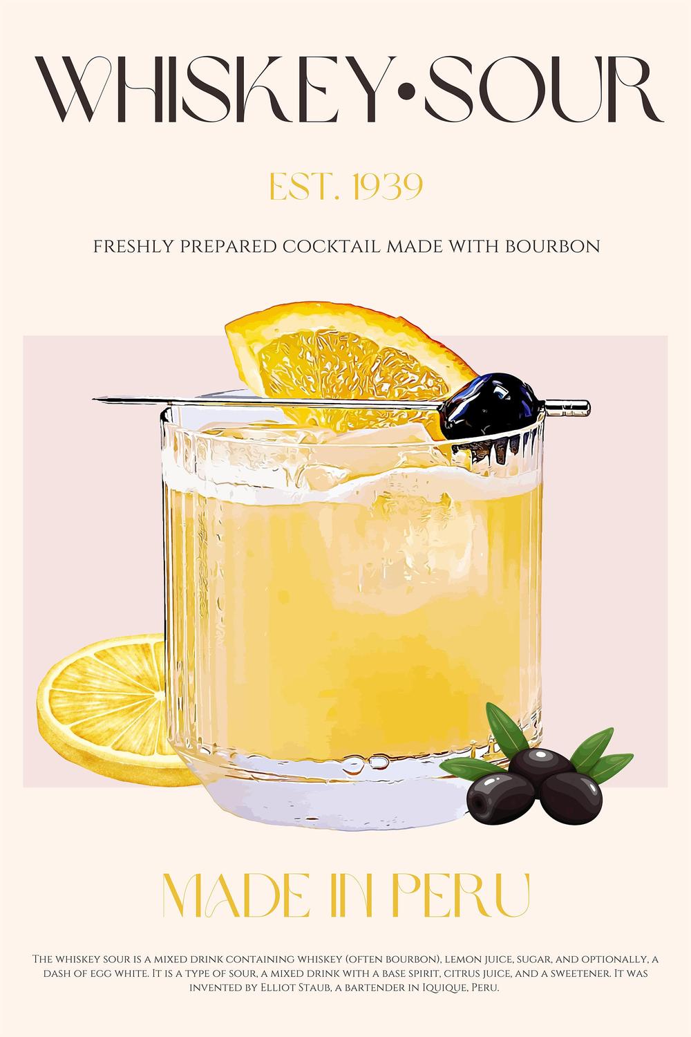 Classic Whiskey Sour-by-Nazma Khokhar-wall-art-print-canvas-poster-framed-Gioia