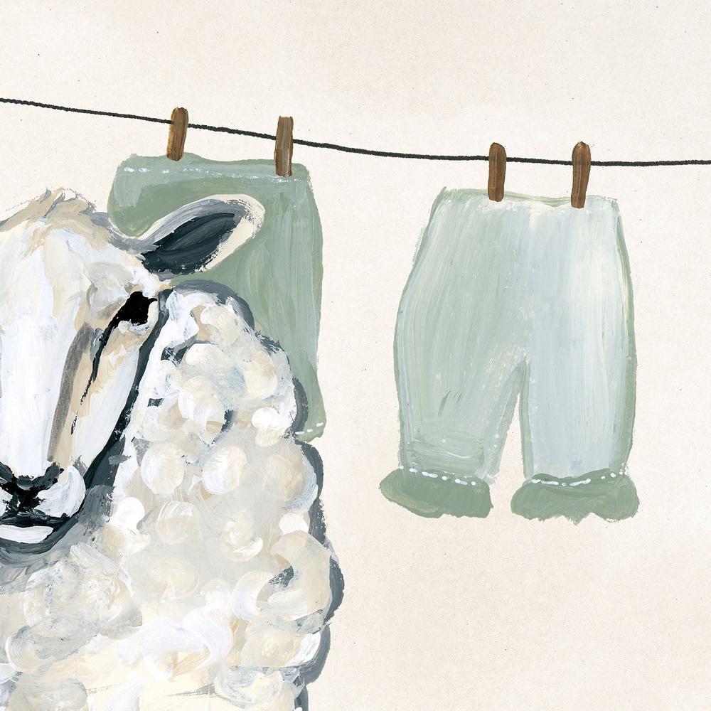 Clothesline Sheep-by-Yvette St. Amant-wall-art-print-canvas-poster-framed-Gioia