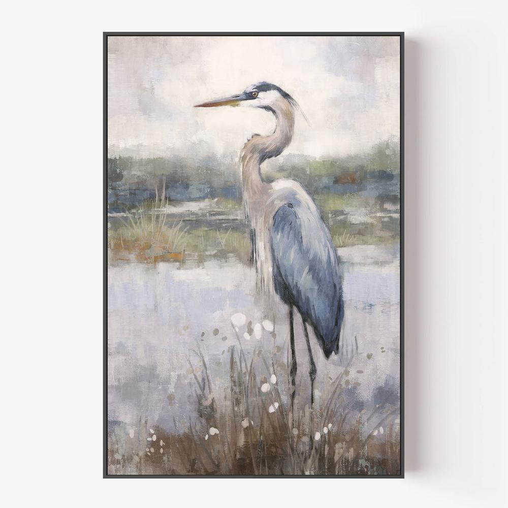 Coastal Heron, Style A-by-Gioia Template-wall-art-print-canvas-poster-framed-Gioia