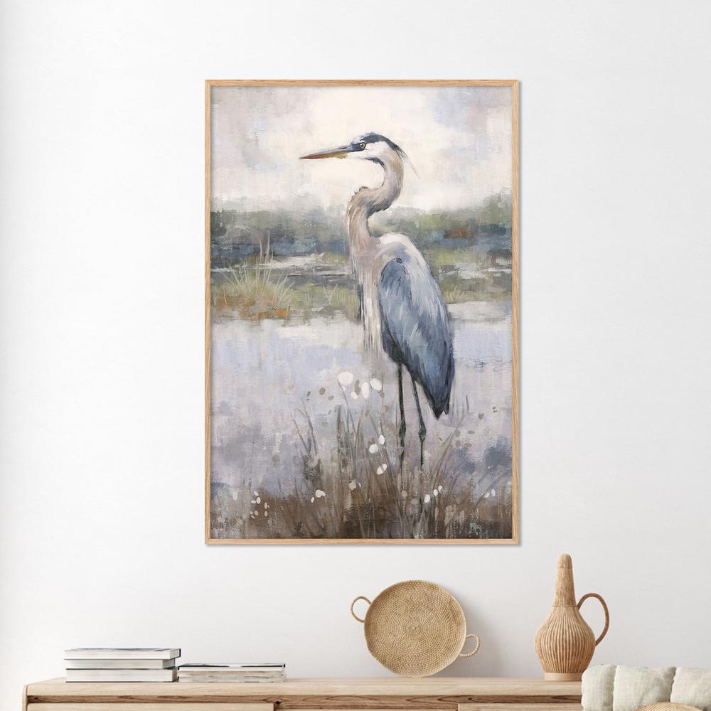 Coastal Heron, Style A-by-Gioia Template-wall-art-print-canvas-poster-framed-Gioia