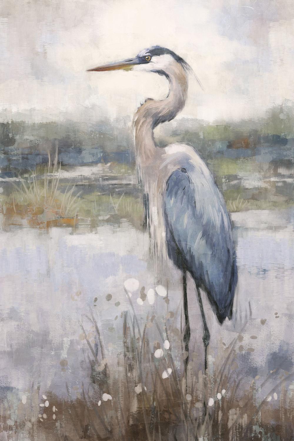Coastal Heron, Style A-by-Gioia Template-wall-art-print-canvas-poster-framed-Gioia