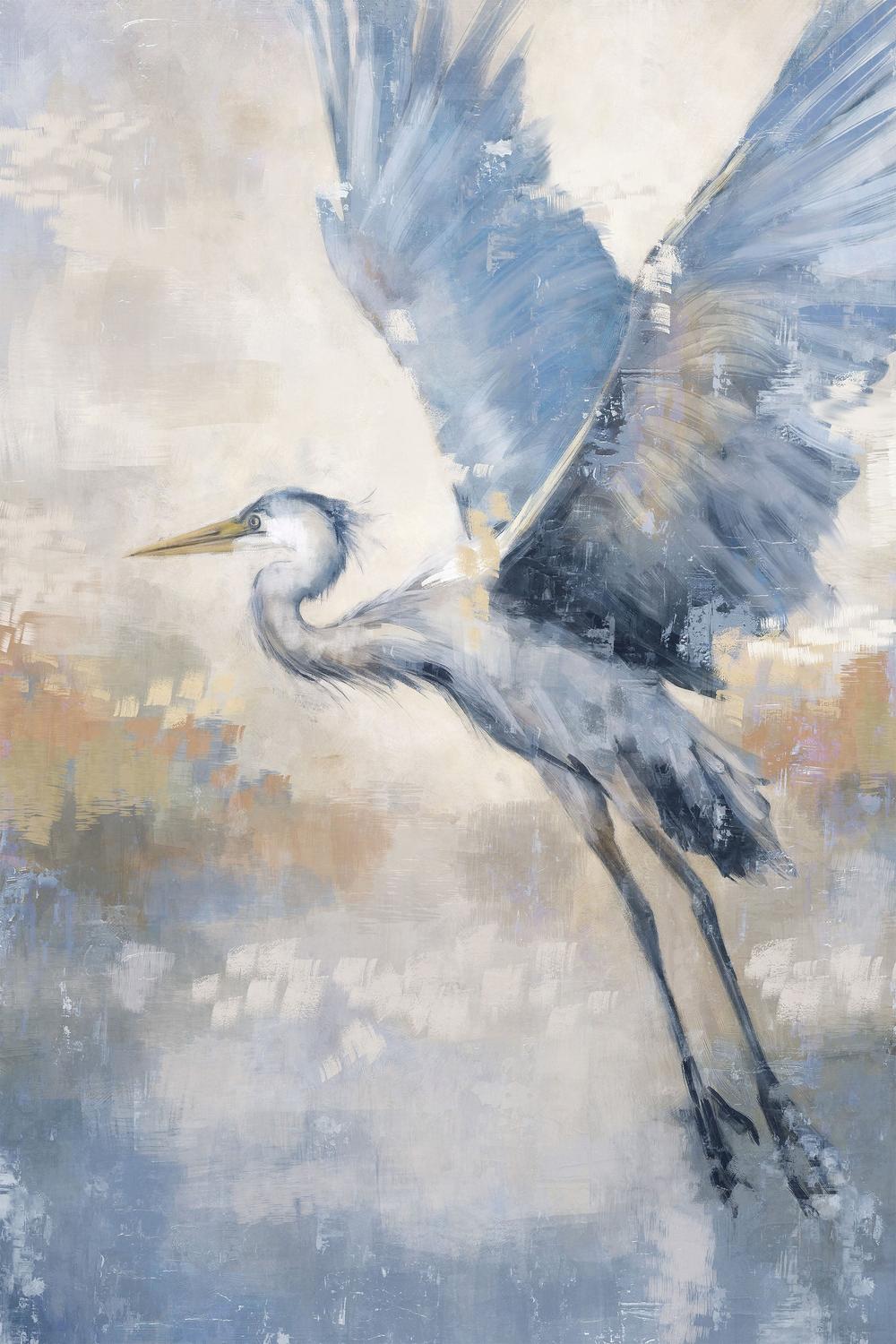Coastal Heron, Style D-by-Gioia Template-wall-art-print-canvas-poster-framed-Gioia