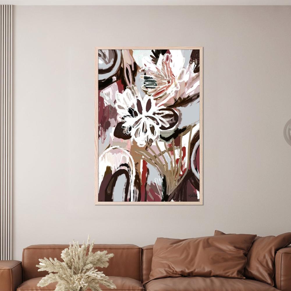 Coco Abstract, Burgundy tone-by-Inkheart Designs-wall-art-print-canvas-poster-framed-Gioia