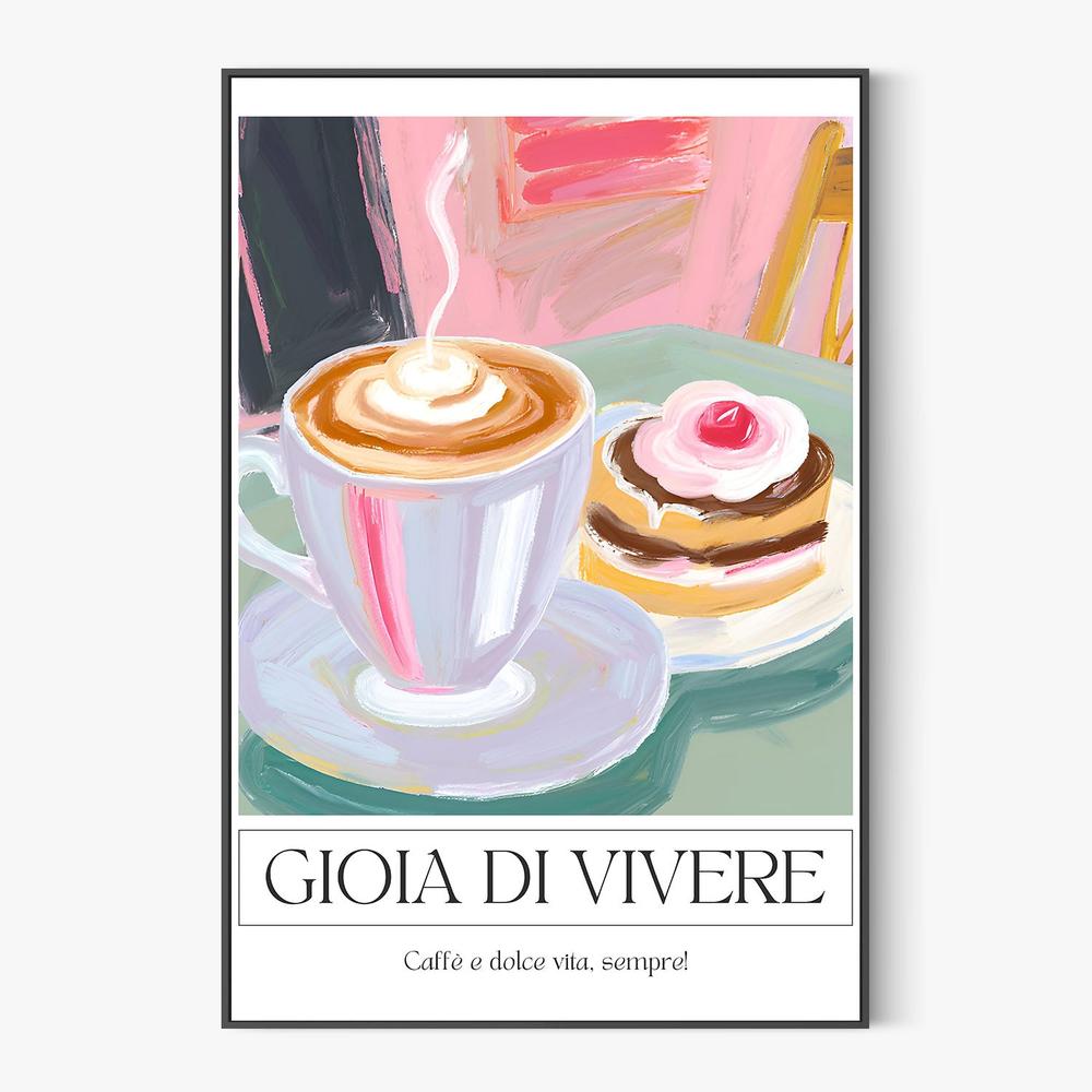 Coffee and Sweet Treat-by-Ohkimiko-wall-art-print-canvas-poster-framed-Gioia