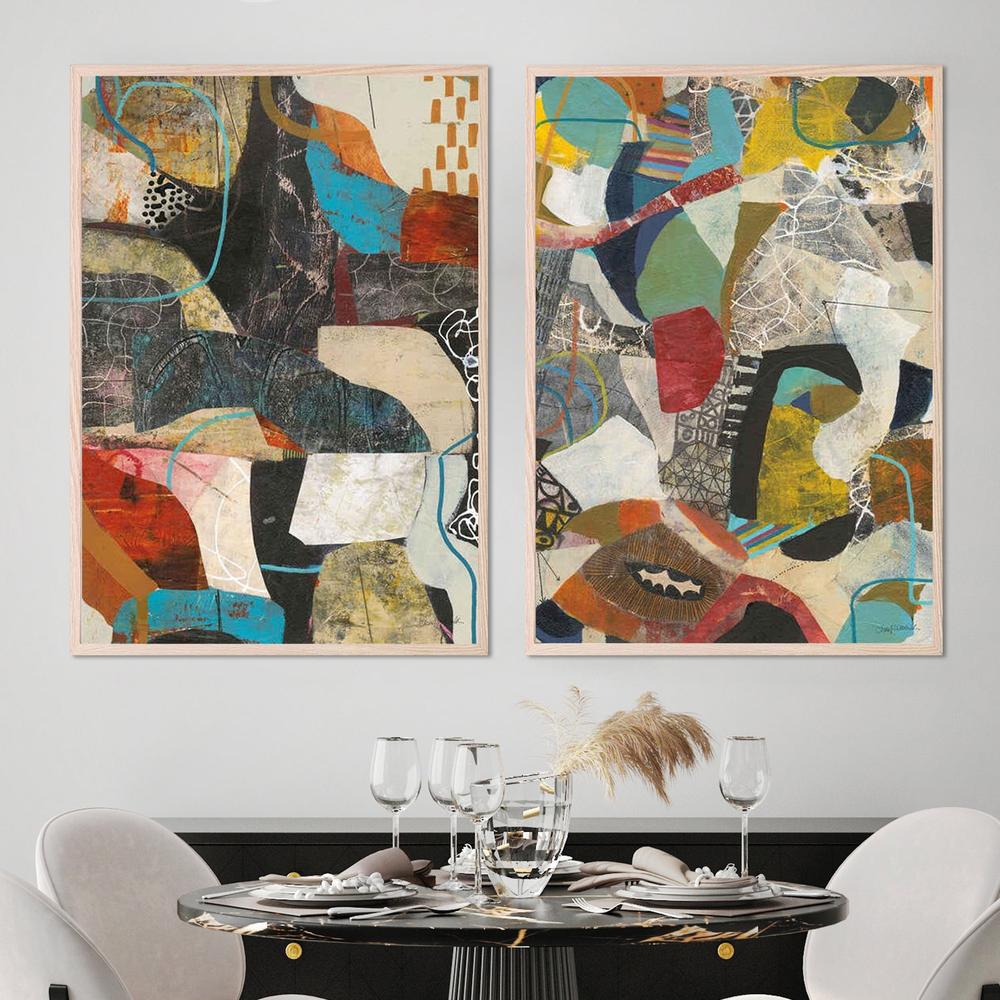 Commotion & Tilt, Set Of 2-by-Cheryl Warrick-wall-art-print-canvas-poster-framed-Gioia