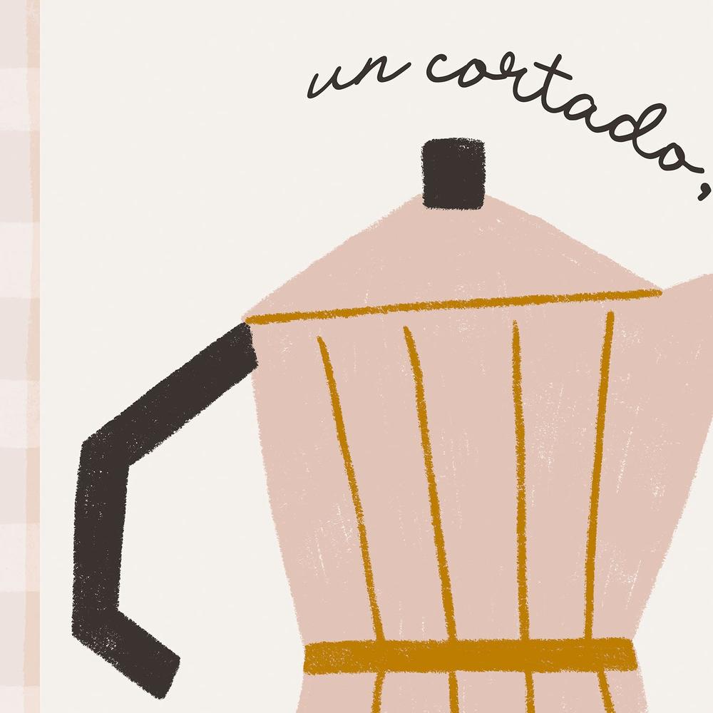 Cortado Coffee Please-by-Menina Lisboa-wall-art-print-canvas-poster-framed-Gioia