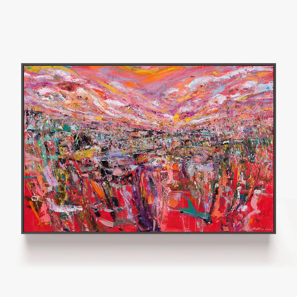 Crimson Horizon, Inner Peace-by-Kenneth WH Lee-wall-art-print-canvas-poster-framed-Gioia
