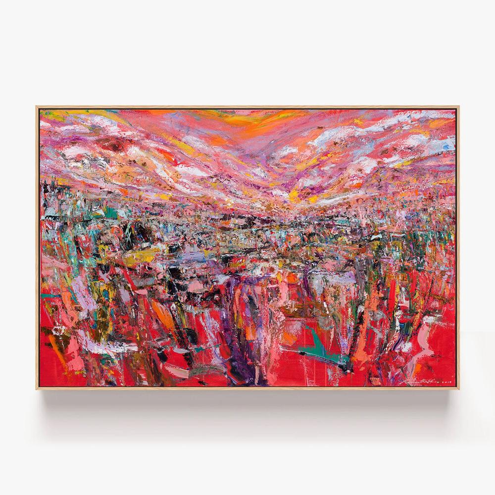Crimson Horizon, Inner Peace-by-Kenneth WH Lee-wall-art-print-canvas-poster-framed-Gioia