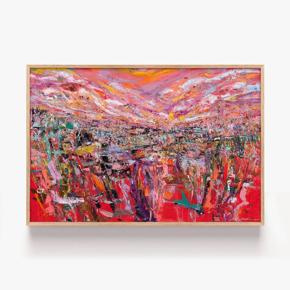 Crimson Horizon, Inner Peace-by-Kenneth WH Lee-wall-art-print-canvas-poster-framed-Gioia