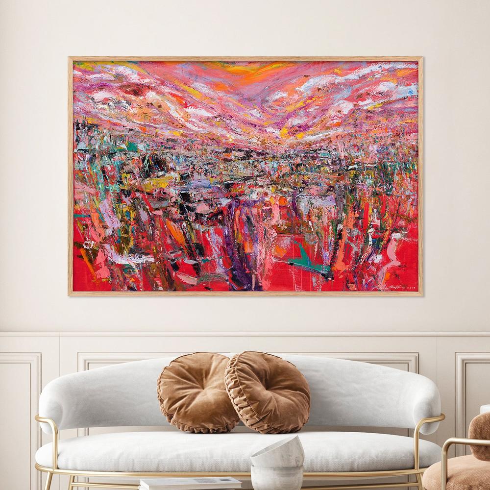 Crimson Horizon, Inner Peace-by-Kenneth WH Lee-wall-art-print-canvas-poster-framed-Gioia
