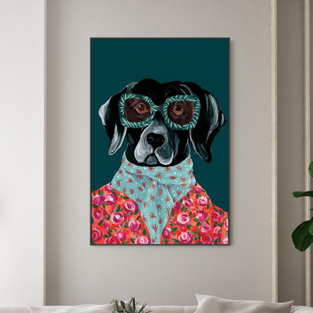 Dashing Labrador-by-Yvette St. Amant-wall-art-print-canvas-poster-framed-Gioia