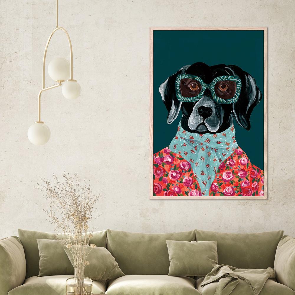Dashing Labrador-by-Yvette St. Amant-wall-art-print-canvas-poster-framed-Gioia