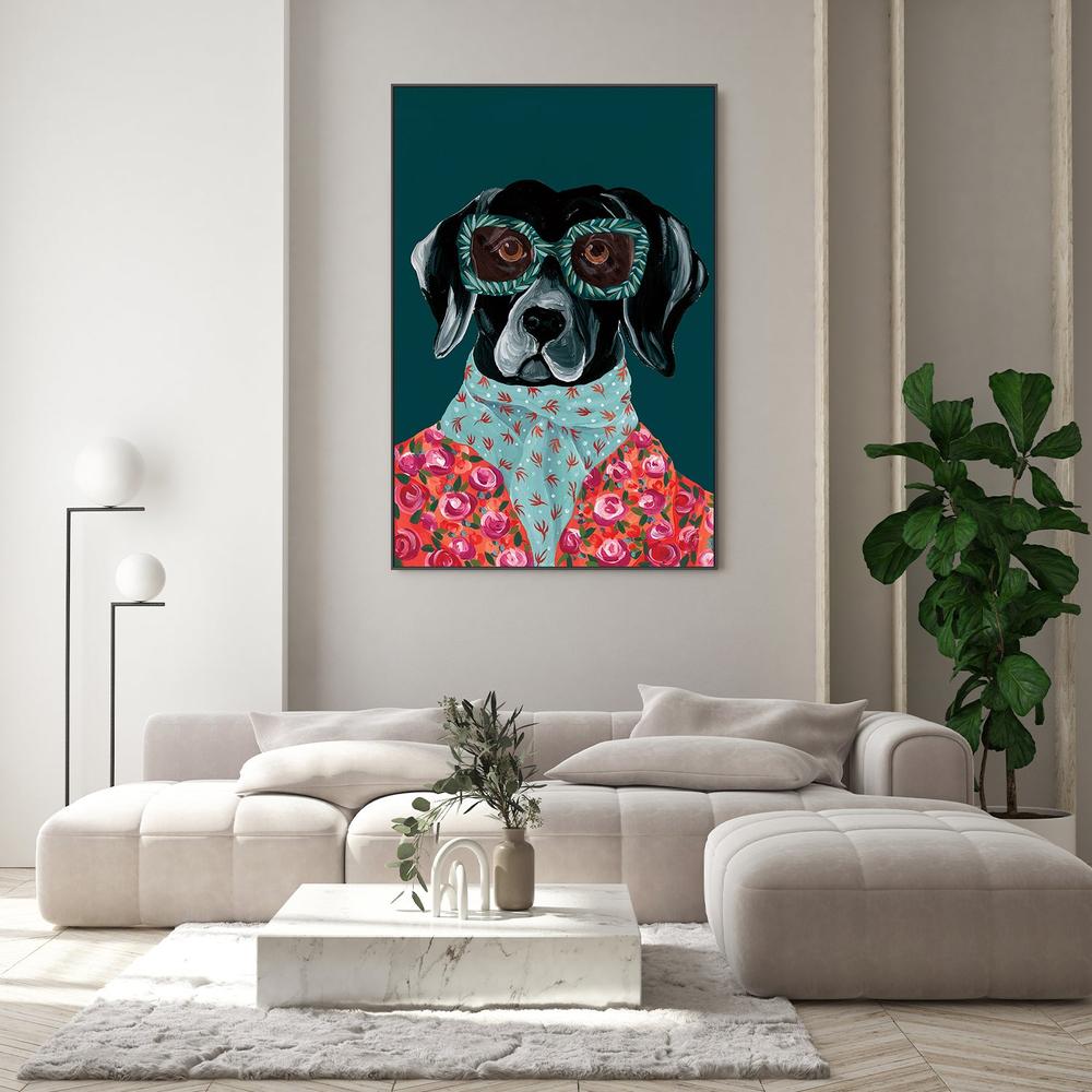 Dashing Labrador-by-Yvette St. Amant-wall-art-print-canvas-poster-framed-Gioia
