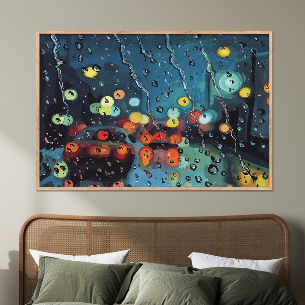 Disco Rain-by-Kate Jarvik Birch-wall-art-print-canvas-poster-framed-Gioia
