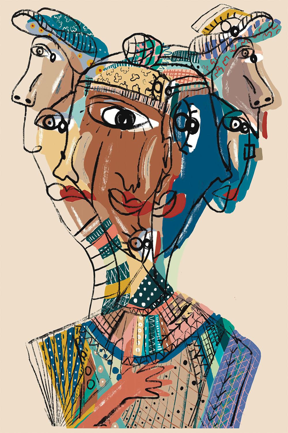 DOBLE-by-Giovanna Gil Alves-wall-art-print-canvas-poster-framed-Gioia