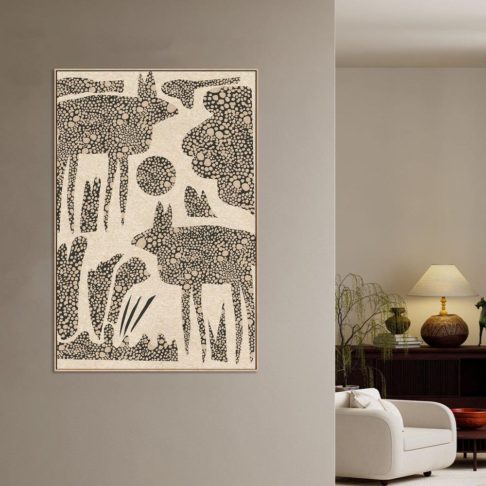 wall-art-print-canvas-poster-framed-Dotted Desert Wildlife-2