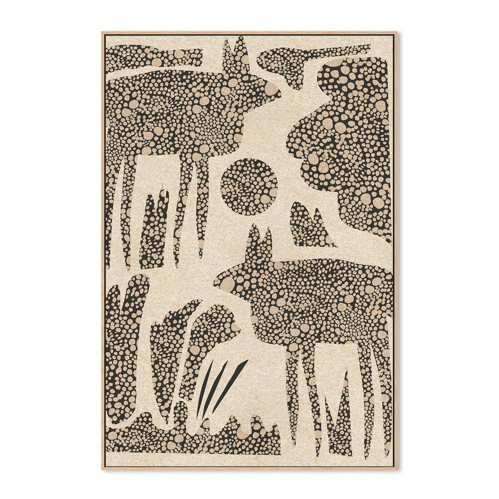 wall-art-print-canvas-poster-framed-Dotted Desert Wildlife-4