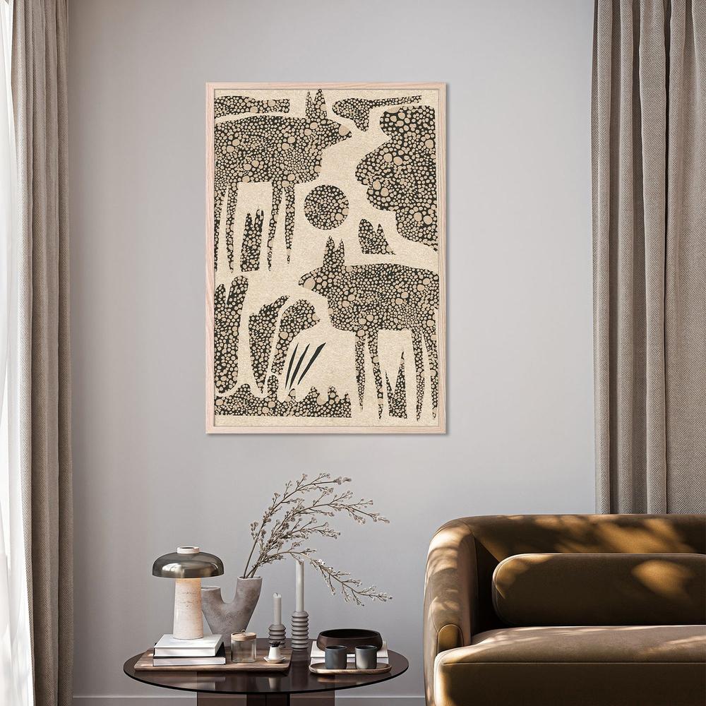 wall-art-print-canvas-poster-framed-Dotted Desert Wildlife-8