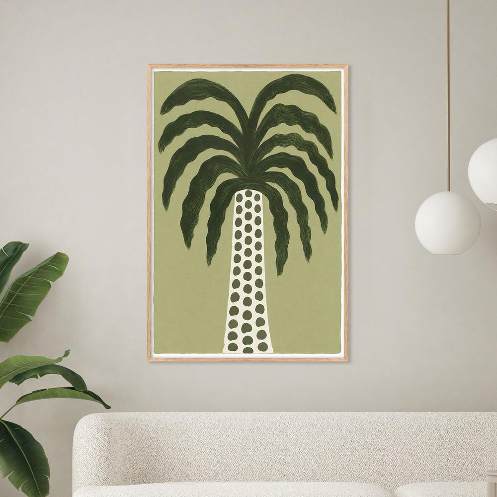 Dotted Palm-by-Lady Hana-wall-art-print-canvas-poster-framed-Gioia