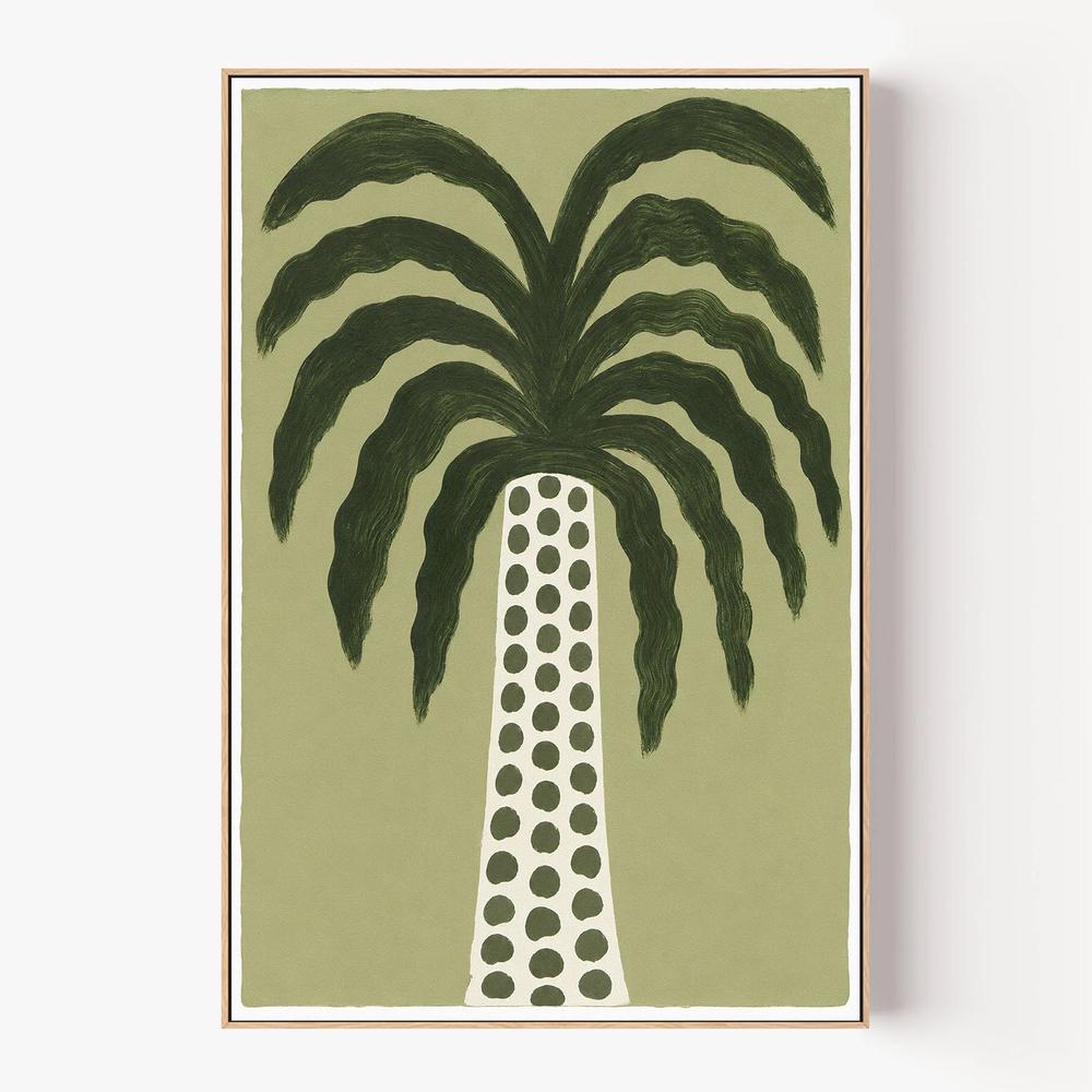 Dotted Palm-by-Lady Hana-wall-art-print-canvas-poster-framed-Gioia